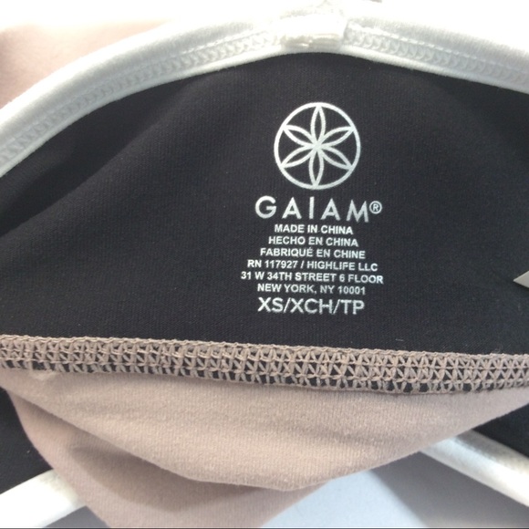 Gaiman Athena Color block Women’s Yoga Bralette /Bra size:  XS Black pink/white - Picture 15 of 16